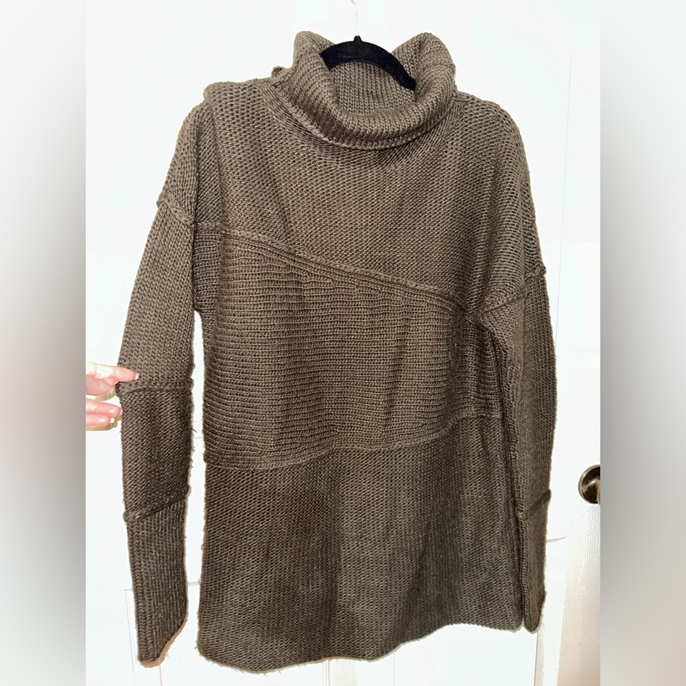 MARCELLA Brown Wool Blend Knit Sweater L fall winter